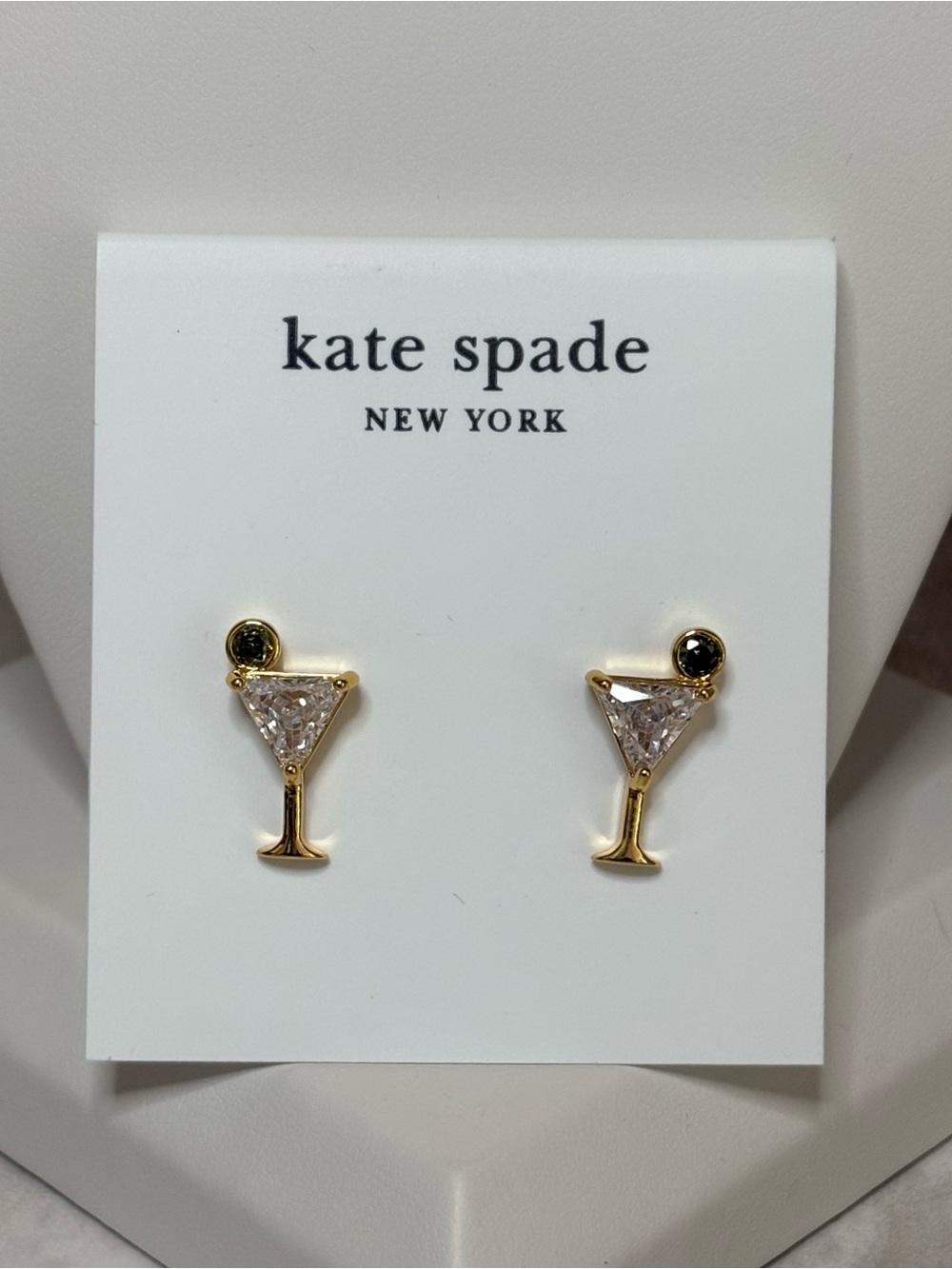 Kate Spade Shaken Or Stirred Martini Studs - Picture 2 of 5